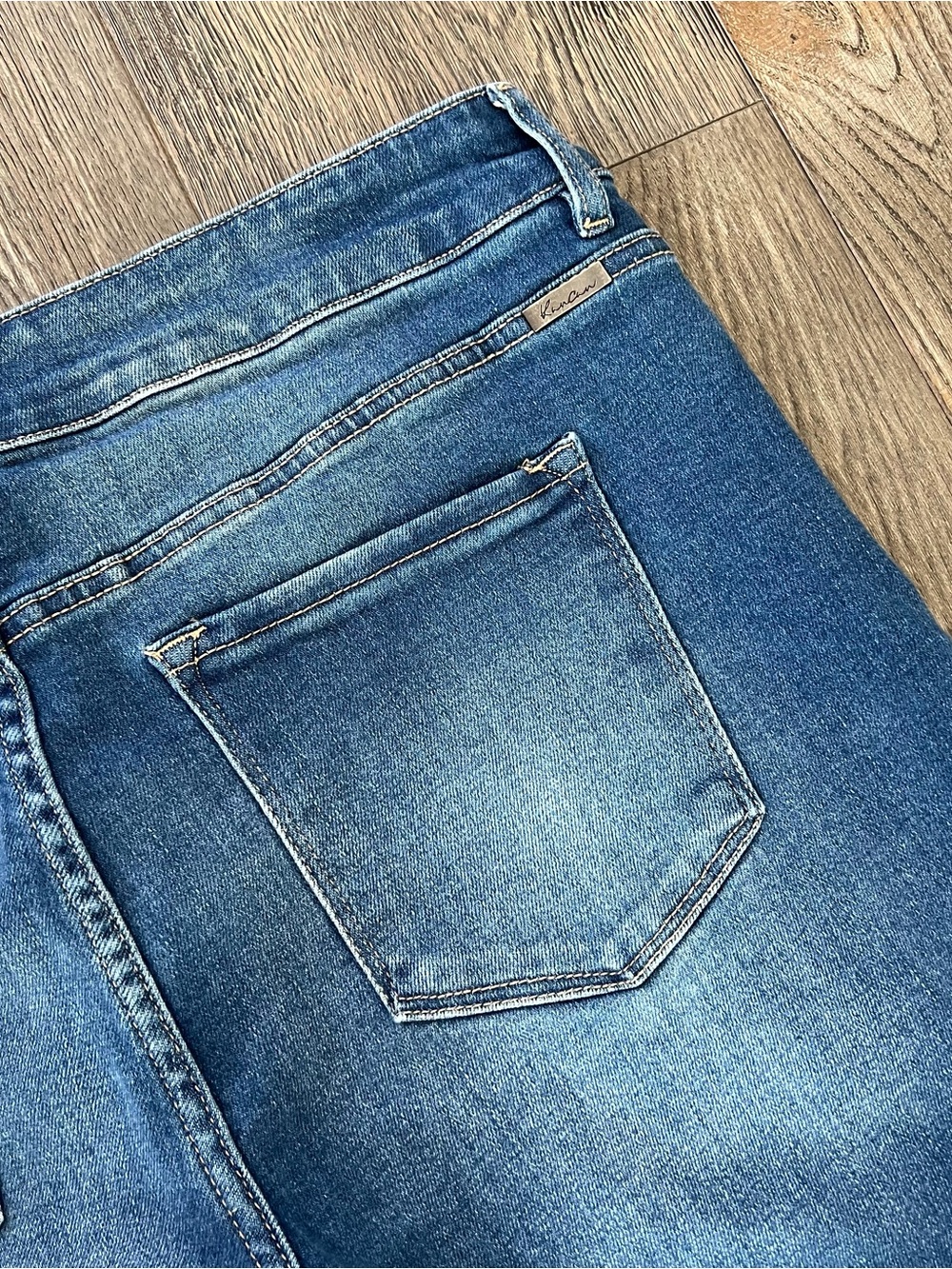 KANCAN Frayed Tulip Step-Hem Skinny Ankle Jeans Size 18 - Picture 6 of 11
